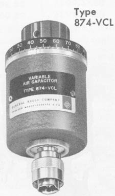 874 type variable capacitors